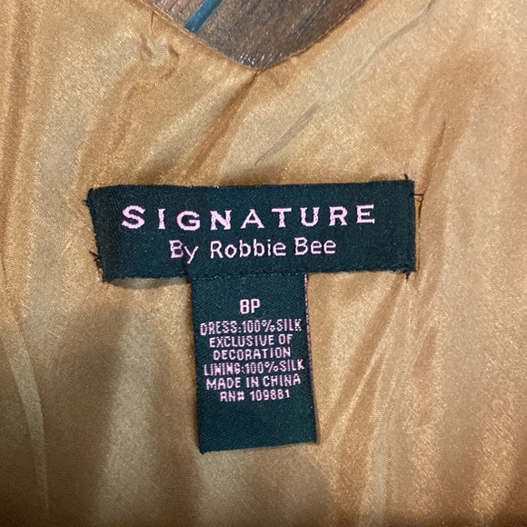 Robbie Bee pink and brown cocktail dress - Picture 3 of 7